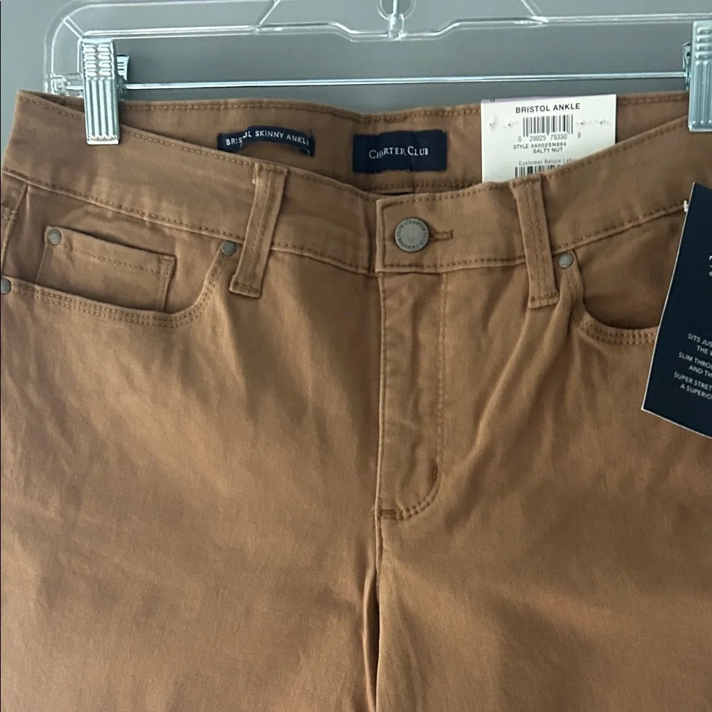 Charter Club Men's Tan Chinos - Picture 2 of 7